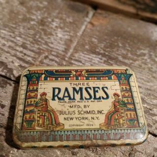 Vintage Advertising Ramses Condom Tin - Contains Condoms Inside