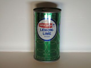 Saver Lemon Lime Flat Top Soda Can (sweet)