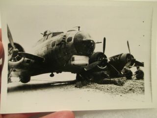 Photo B - 17g (44 - 8306) Crashed Landed After A Mission 390th Bg