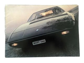 1974 Maserati Khamsin Brochure
