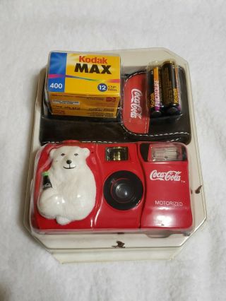 Vintage Coca Cola 35mm Flash Camera Year 2000 (missing Tin) ☆factory Sealed☆