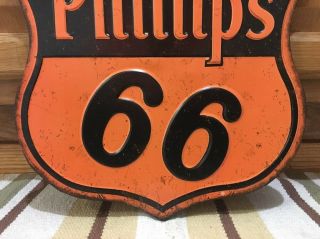 Phillips 66 Sign Gas Oil Pump Can Car Truck Wall Decor Vintage Style 3