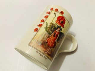 Flower Fairies Mug Poppy - Estate Of Cicely Mary Barker 1997 Queens Cup