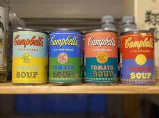 Andy Warhol Campbell’s 50th Anniversary Soup Cans - Full Set Of 4