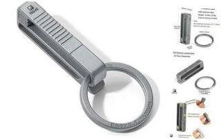 Belt Key Ring Holder Titanium Quick Release Integrated Spring Belt Key Clip