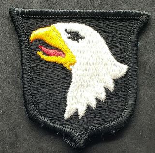 101st Airborne Screaming Eagle Us Patch Usa Wwii Army Military Black Ww2