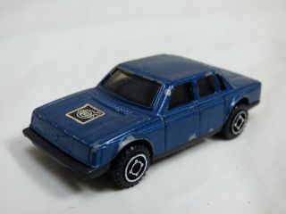 Vintage Giodi Volvo 240 Saloon Diecast Blue Model Toy Car Small Collectable