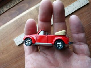 Tomica Die Cast Volks Wagen Beetle Red Convertible Vw Bug Tomy Toy Car F20