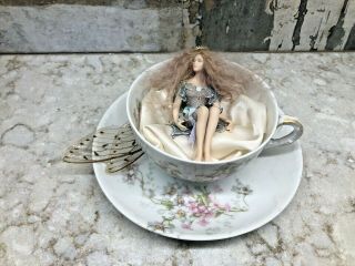 Handcrafted Fairy In Teacup Figure