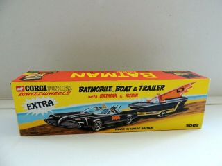 Corgi Product Juniors Batman Empty Box Batmobile,  Boat And Trailer
