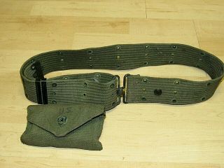 Wwii Us Military Utility Belt With First Aid Pouch