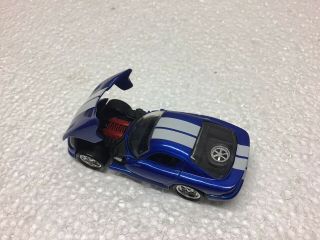 HOT WHEELS GONE IN 60 SIXTY SECONDS BLUE WHITE DODGE VIPER GTS CHROME 6 SPOKES 2