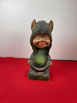 Henning Carved By Hand Norway Troll Gnome Small 6”