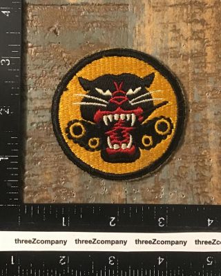 Ww2 Us Army Tank Destroyer Forces Ssi Patch Ribbed