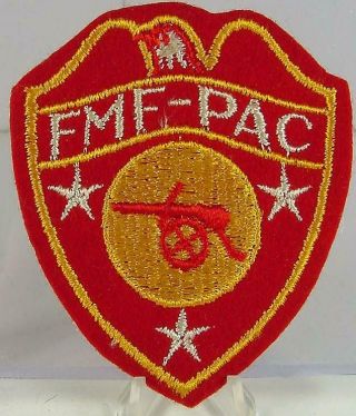 Wwii Usmc Fleet Marine Force Artillery Battalion Felt Patch
