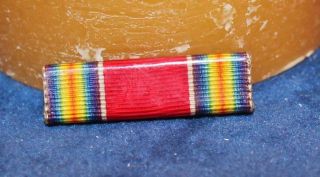 Wwii Us Army 3/8 " Wolf Brown World War Two Victory Ribbon For Slide Bar