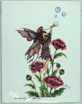 Land Of Myth Blowing Bubbles Magical Pixie Fairy Amy Brown Art Print