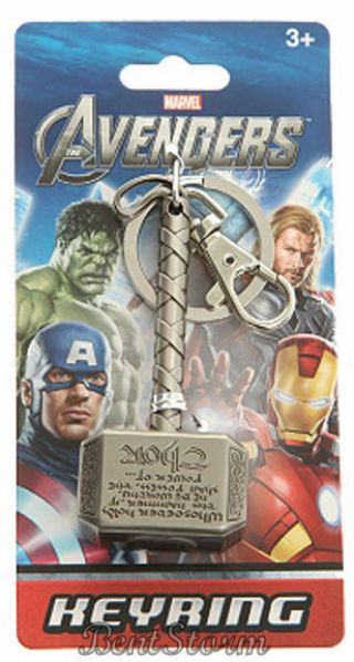 Marvel Universe The Avengers Thor Mjolnir Hammer Key Ring Chain Keychain