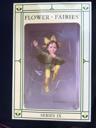 Retired Cicely Mary Barker Flower Fairies Ornament Figurine Winter Jasmine Fairy