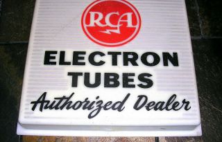 Vintage 1950 ' s RCA Radio Electron Tubes Dealer Advertising Clock Sign - Project 2