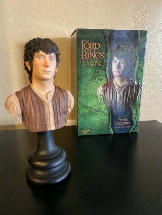 Lord Of The Rings Frodo Baggins 1/4 Scale Polystone Bust - Lotr Sideshow Weta
