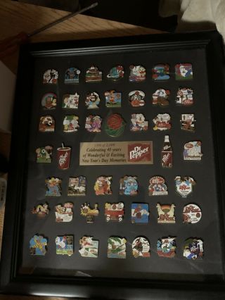 Dr Pepper Rose Bowl Parade 40th Anniversary Collectors Lapel Pin Set Ltd 2000
