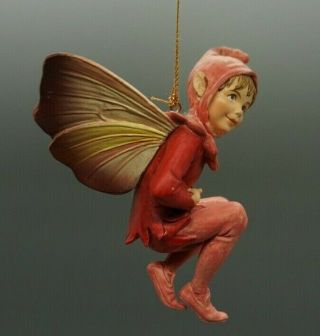 Pre - Owned Cicely Mary Barker Red Campion Fairy Ornament Figure Pixie