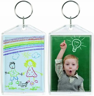 Acrylic Photo Snap - In Keychain - 25 Pack (2 " X 3 ")