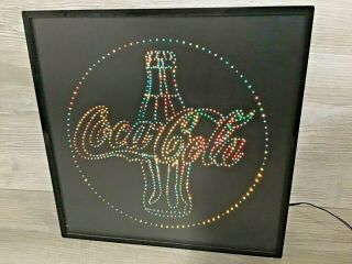 Vintage Rabbit Tanaka 33070 Coca - Cola Color - Changing Fiber Optic Light Box