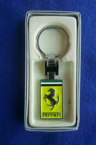 Ferrari 3d Keychain Logo Crest Italian Car Key Ring Key Chain Ships From Vegas