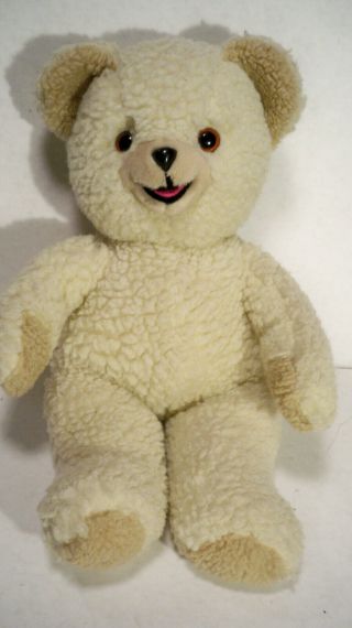 Vintage Snuggle Bear Plush Lever Brothers Russ Berrie 15” Stuffed Animal