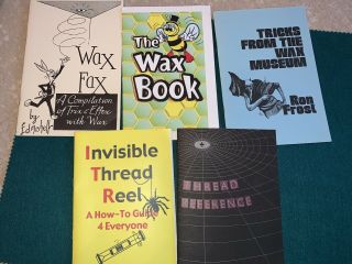 Vintage Magic Trick - Magic Books About Wax And Invisible Thread - 5 Booklets