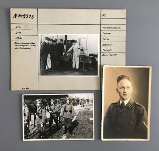 3 Wwii German Wehrmacht / Luftwaffe Photographs
