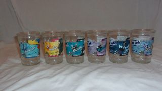 Vintage Rocky And Bullwinkle Complete Set Bama Jelly Jars