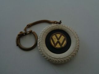 Vintage Vw Volkswagen Car Tire Keychain Keyfob