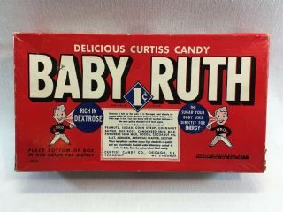 Vintage One Cent Baby Ruth Candy Bar Display Box Cs1