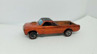 Vintage Redline Hot Wheels Orange Custom Fleetside Hk W/o Trunk Cover