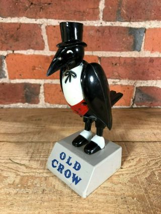 Old Crow Whiskey Advertising Figurine Plastic 7 " Tall