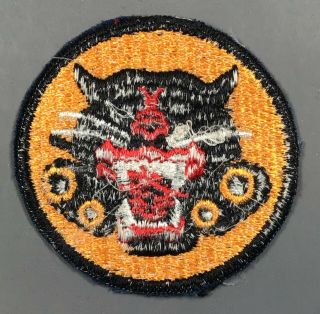 WWII US Army ONE EYED HALF WHISKER Tank Destroyer Patch Cut Edges No Glow 3