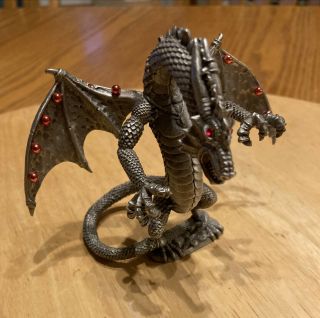 Rawcliffe Pewter Ral Partha Dragon Wilhelm PP 1230 995 TSR w/ Red Jeweled Wings 2