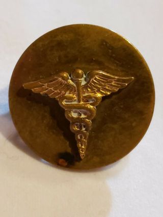 Ww2 Medical Corps Enlisted Collar Disk - Us Army