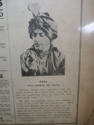Thayer Magic - The Magical Bulletin 1919 Vol VII No 6 Kara The Prince of India 2