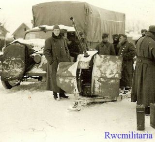 Best Bundled German Soldiers In Russian Winter By Lkw Trucks & 2cm Flak Gun