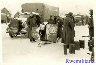 BEST Bundled German Soldiers in Russian Winter by Lkw Trucks & 2cm Flak Gun 2