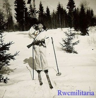 Winter Warriors Wehrmacht Skijäger Troops In Snow Camo On Patrol; Russia (2)