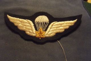 Post Ww Ii Canadian Army Cloth Jump Wings