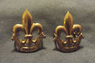 Ww Ii/post Ww Ii Collar Badges To The Royal 22e Regiment