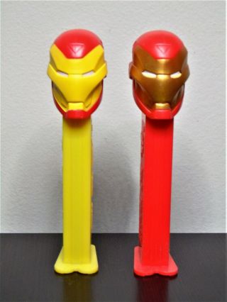Ironman Pez Dispensers - Set Of 2 Different Styles 5.  9 China