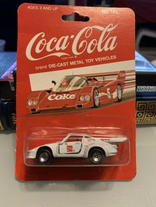 Coca Cola Coke White 12 Race Carvintage Hartoy 1988 Diecast Old Stock Rare