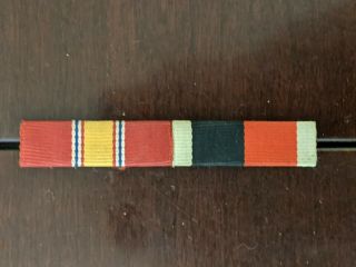 Wwii Ww2 World War Ii Occupation & National Defense Service Medal Ribbon Bar